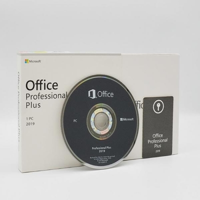 4.7GB डीवीडी मीडिया माइक्रोसॉफ्ट ऑफिस 2019 प्रोफेशनल डीवीडी रिटेल बॉक्स